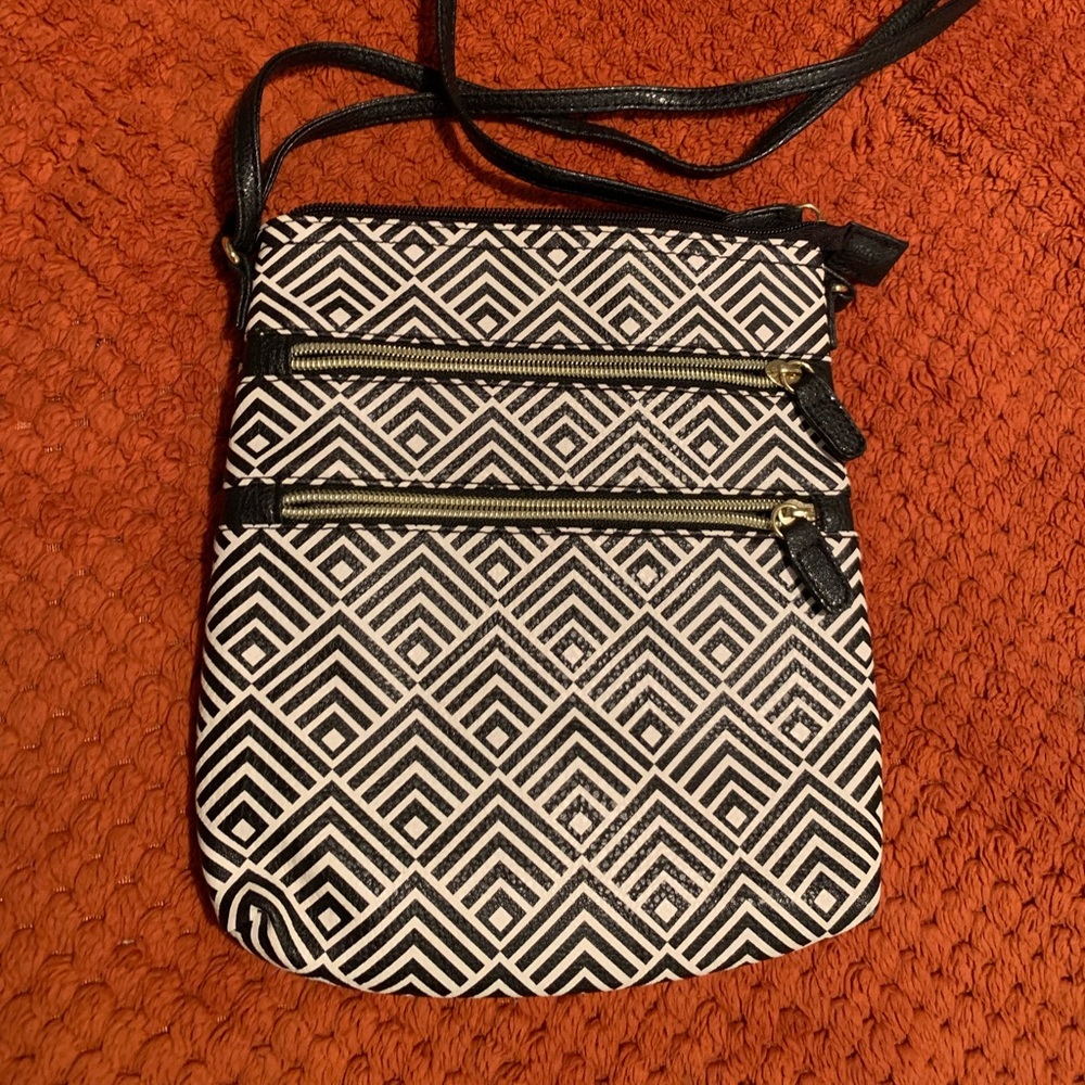 Geometric crossbody bag